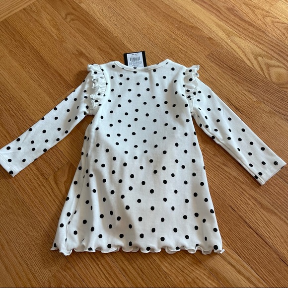 art class Dresses Art Class Ribbed Cream Polka Dot Dress Sz 8m Nwt